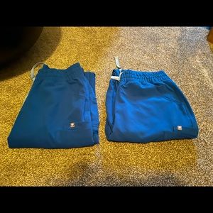 FIGS Royal Blue High Waisted Scrub Pants